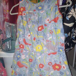 11-12 Mini Boden Girls Summer Romper in light blue